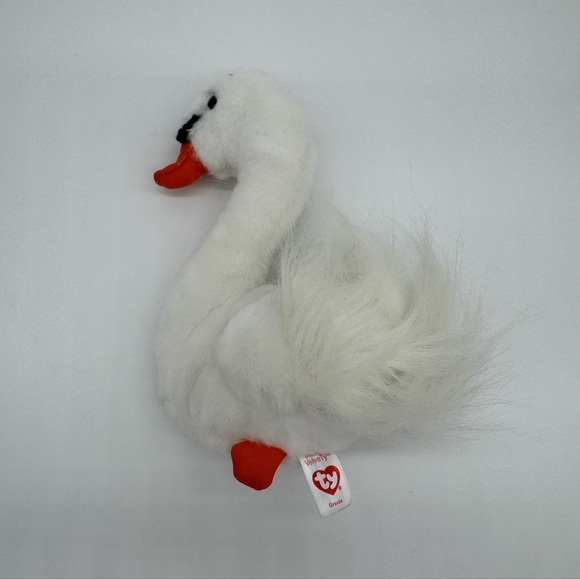 Ty Gracie Stuffed Swan - White and Orange - Picture 2 of 4